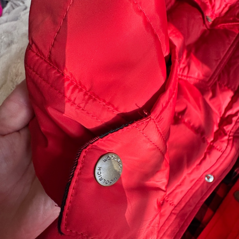 NWT Woolrich plaid lined Shacket - Picture 7 of 7